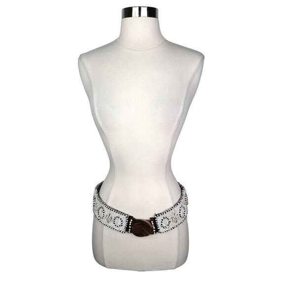 Cocobelle x Anthropologie Timor Komodo Beaded Belt - 29.5” x 2.25” - One Size - Picture 2 of 9